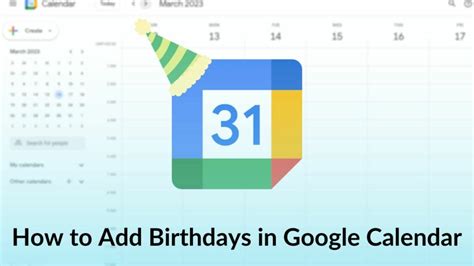 how to add birthday google calendar