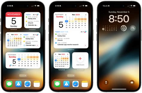 iphone calendar widget