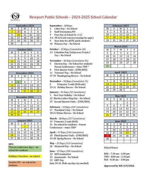 newport news public schools calendar