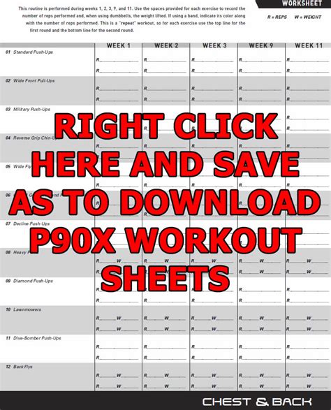 p90x workout schedule calendar