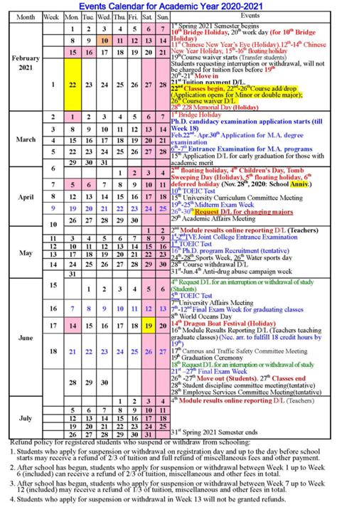 university of penn calendar