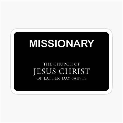 Lds Missionary Tag Printable