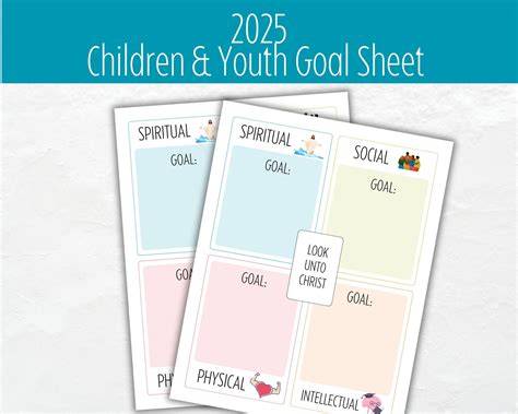 Lds Youth Goals Printable Free 2024