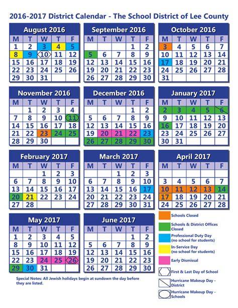 Lee County Fl School Calendar