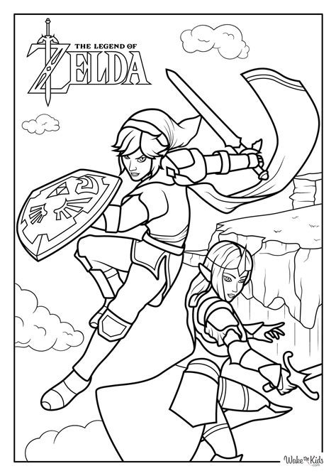 Legend Of Zelda Coloring Pages