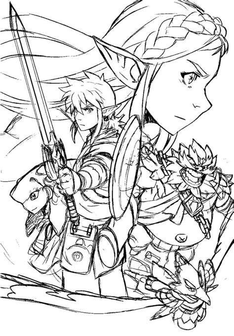 Legend Of Zelda Printable Coloring Pages