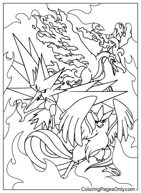 Legendary Pokemon Coloring Sheets