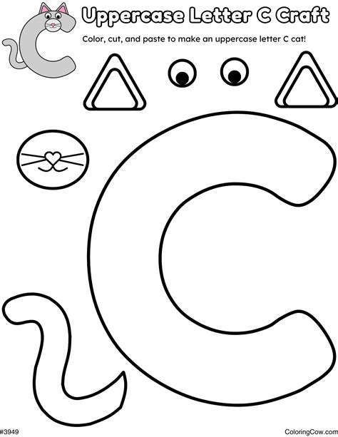 Letter C Craft Printable