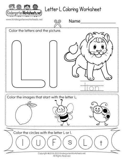 Letter L Printable Activities