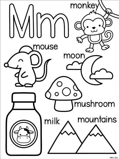 Letter M Coloring Sheets