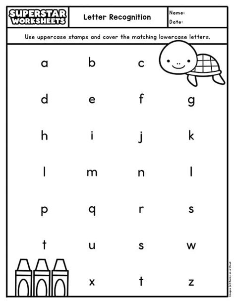 Letter Recognition Free Printable Worksheets
