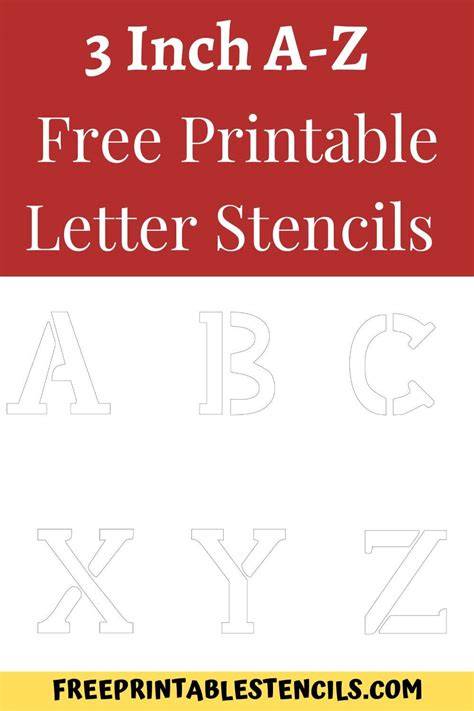 Letter Stencils Free Printable