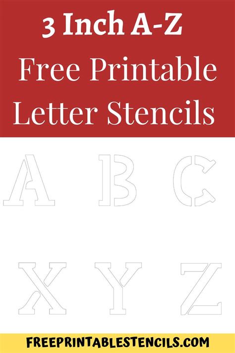 Letter Stencils Printable Free