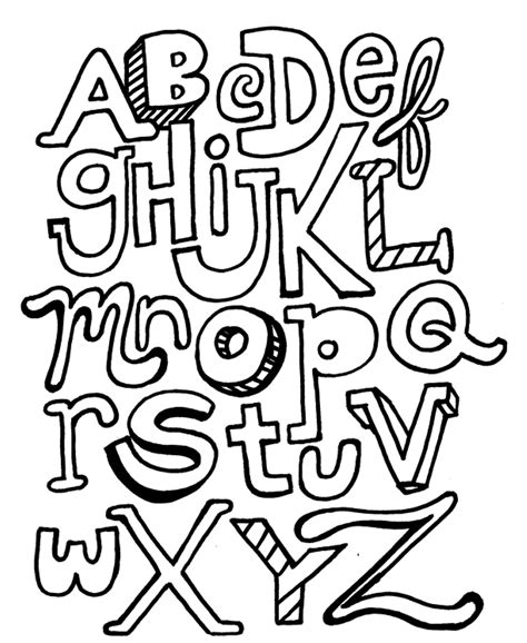 Lettering Coloring Pages