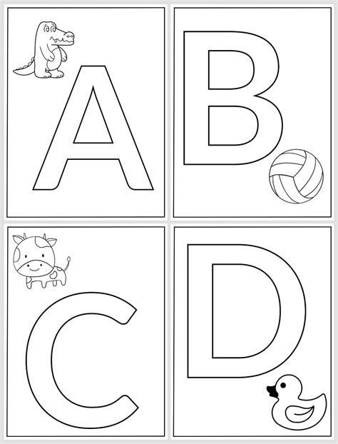 Letters For Colouring