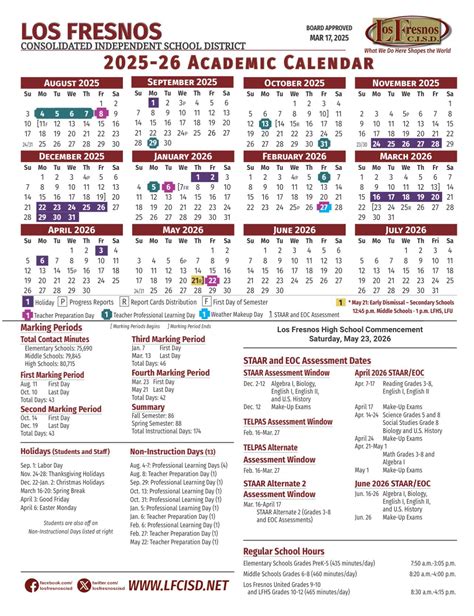 Lfcisd Academic Calendar