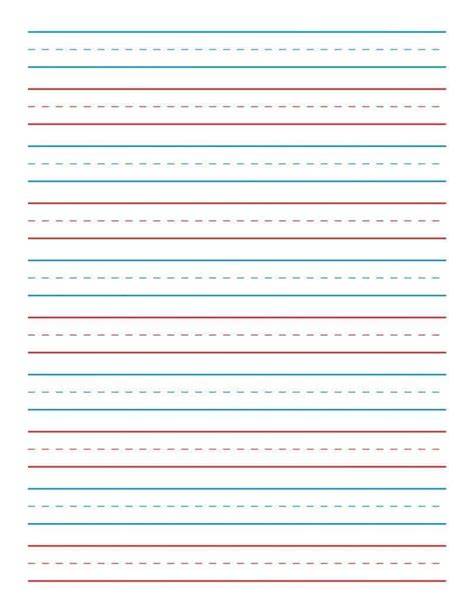 Lined Paper Printable Kindergarten