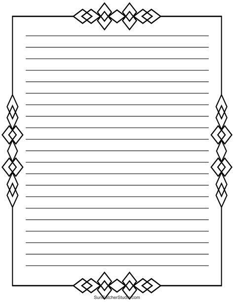 Lined Paper Printable With Border