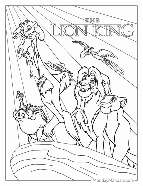 Lion King Coloring Pages Free Printable