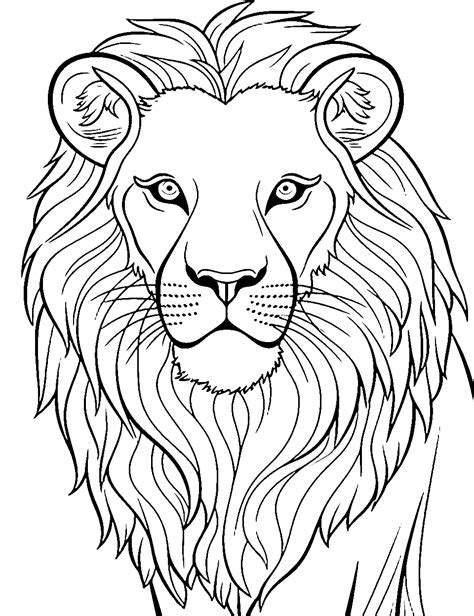 Lion Printable Coloring Pages