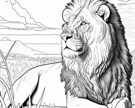 Lions Colouring