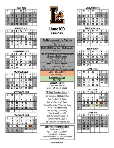 Lisd 2025 Calendar