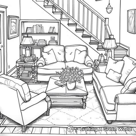Living Room Coloring Pages