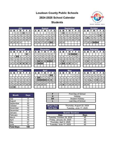 Loudoun County Schools Calendar