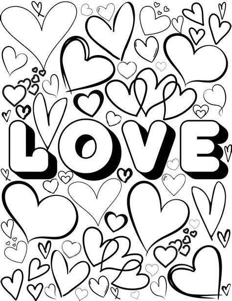 Love Colouring Pages For Adults