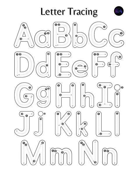 Lower Case Letter Tracing Free Printable