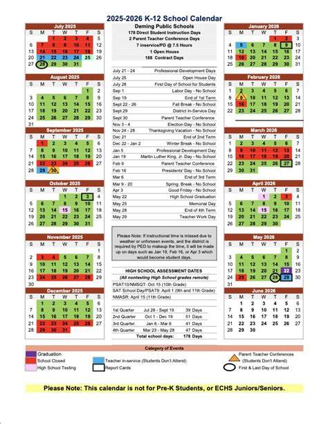 Lsoa School Calendar