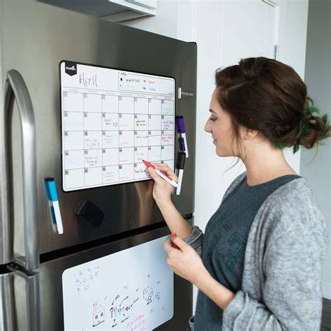 Magnetic Refrigerator Calendar Dry Erase