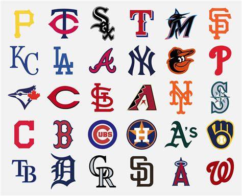 Major League Baseball Team Logos Printable