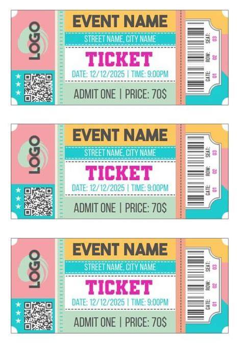 Make Your Own Tickets Free Printable