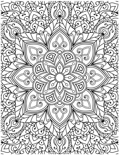 Mandala Coloring Pages For Adults Printable