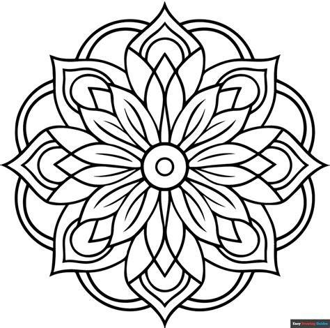 Mandala Colouring Pages Easy