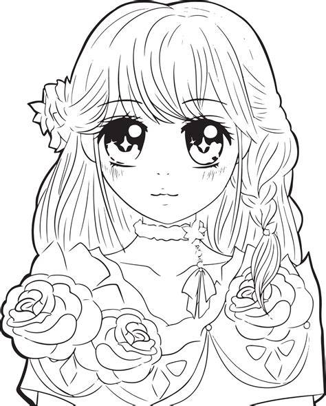 Manga Colouring In Pages