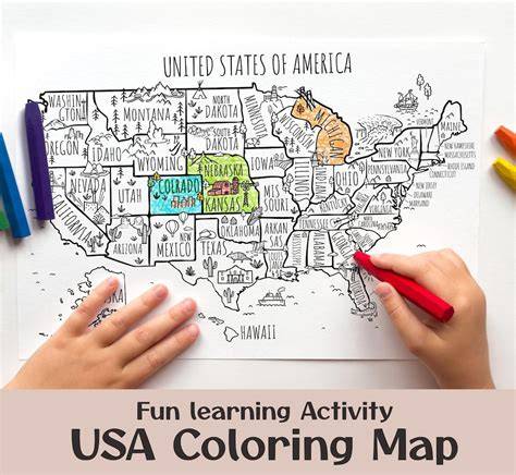 Map Coloring Worksheets