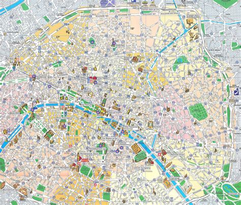 Map Of Paris Printable