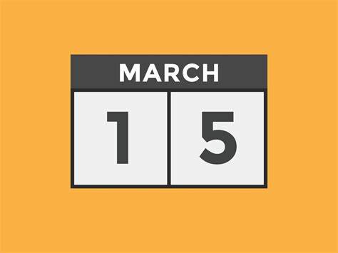 March 15th Calendar