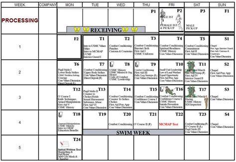 Marine Corps 96 Calendar