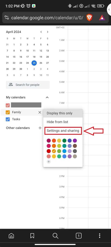 how to share my google calendar