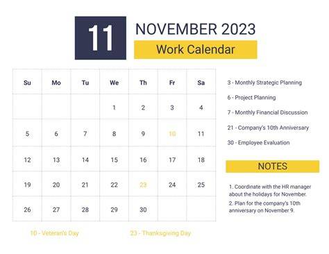 november 2023 calendar