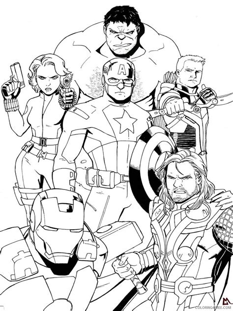 Marvel Printable Coloring Pages