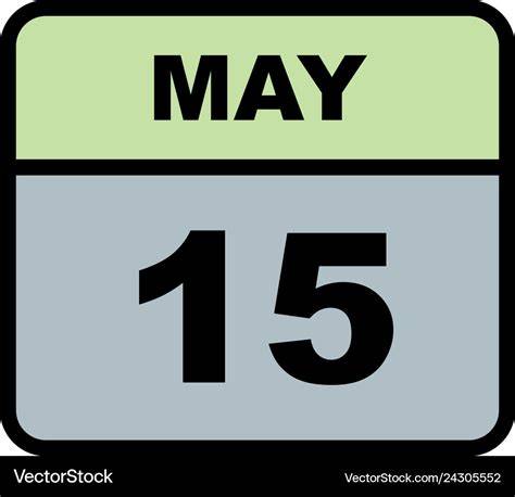 May 15th Calendar