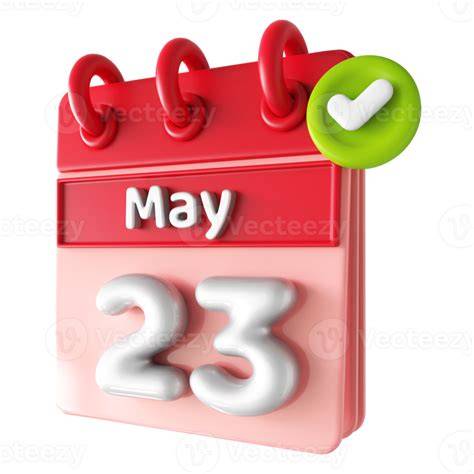 May 23rd Calendar
