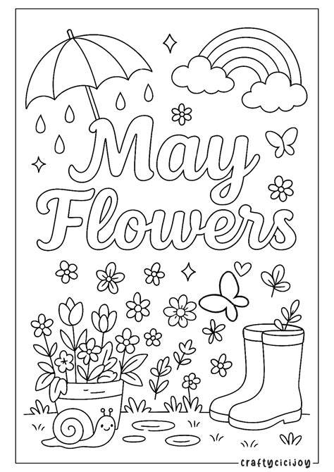 May Coloring Sheets Free Printable