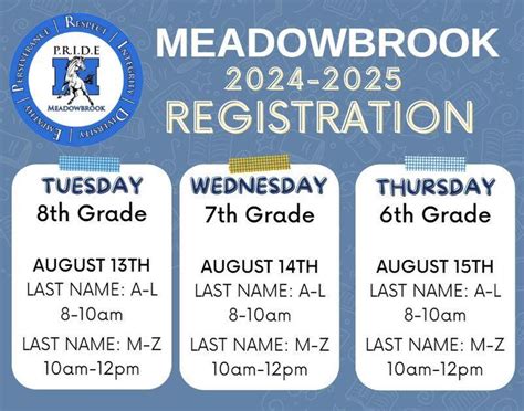 Meadowbrook School Calendar