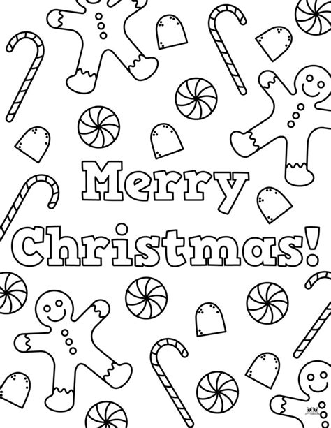 Merry Christmas Coloring Sheet