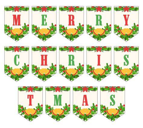 Merry Christmas Letters Printable